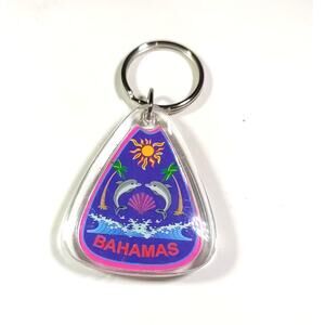 Bahamas Dancing Dolphins Acrylic Keychain